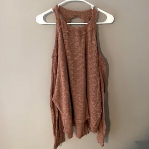 We The Free cold shoulder sweater